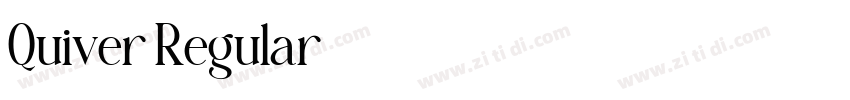 Quiver Regular字体转换 Quiver Regular字体转换